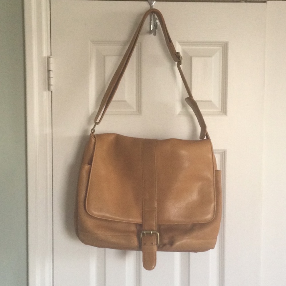 Leather travel / computer bag